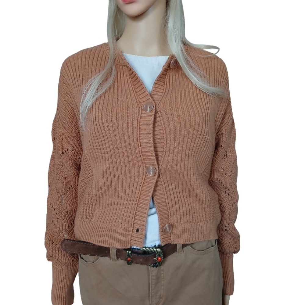 Frye Women's Brown Cardigan Sweater